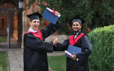 Student graduating college