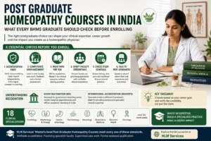 Post graduate homeopathy courses in India